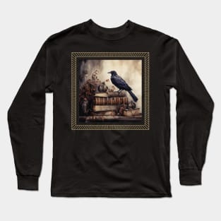 Raven and books Long Sleeve T-Shirt